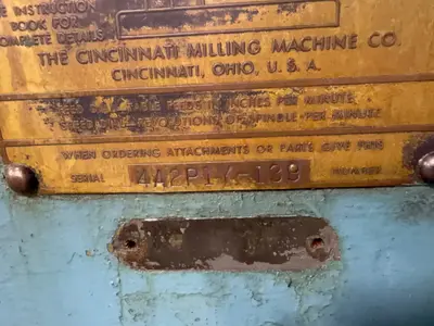 Used CINCINNATI NO. 2 Plain Horizontal Mills Ohio US | HGR 24 #1288588
