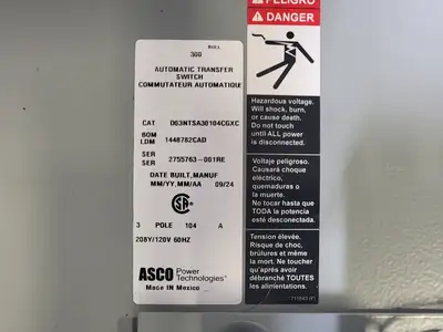 USED ASCO D03NTSSA0104CGXC