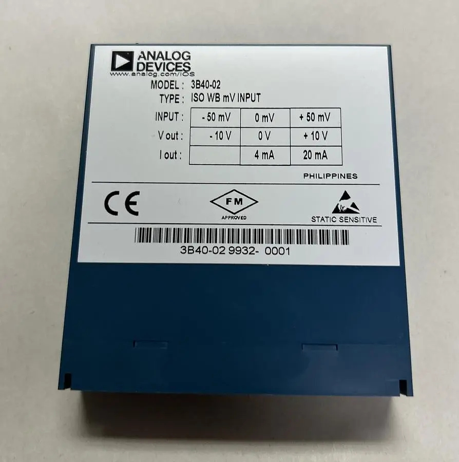 New | in-Stock ANALOG DEVICES 3B40-02 PLC Input & Output Ohio US | Surplus Asset Holdings #1243478