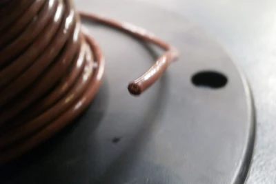 NEW FIXTURE WIRE 16 BROWN STRANDED COPPER