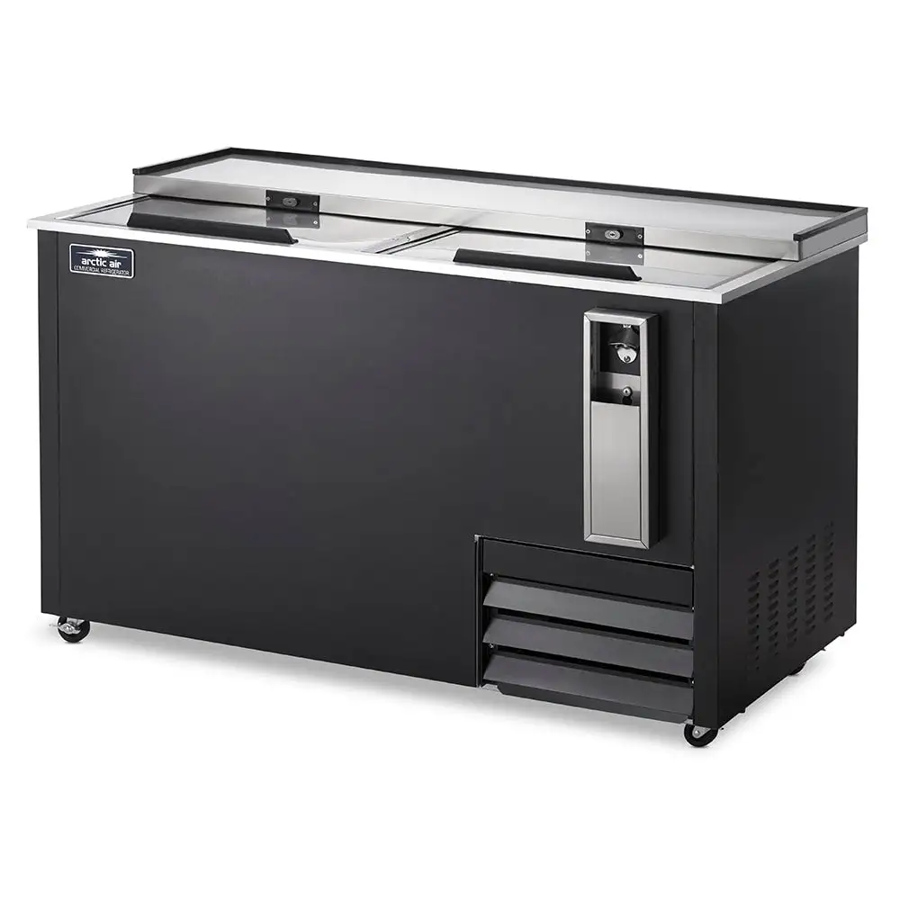 Arctic Air AUB65R 64 1/2" Forced Air Bottle Cooler - Holds (528) 12 Oz Bottles, Black, 115v