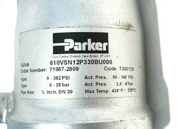NEW PARKER 810VSN12P330BU000 VALVE