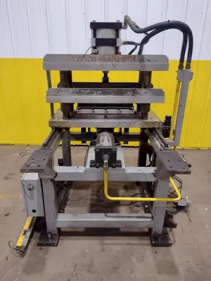 22" PNEUMATIC CUTOFF SHEAR & PRESS WITH ACCELORATOR: STOCK #19539