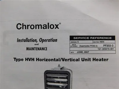 Chromalox HVH-02-81-00 HVH Unit Electric Heater 208V 8900 BTUH