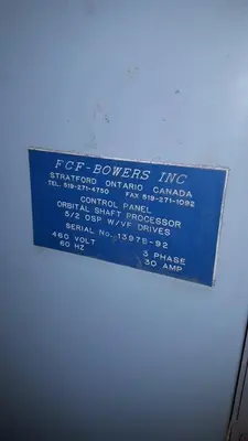 USED BOWERS 5/2 OSP5/2 W/VF DRIVES ................... YESMOTOR ............................. 460V/3PH/60HZ/30A