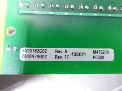 Westinghouse 3A99162G02 / 2840A79G02 Ovation Control Card 4QB021 Rev. H/17 Used