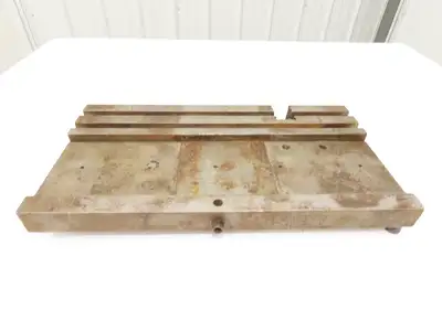 Press Brake Bed Offset Tang Base 9.5" Deep 18" Wide With T Slots 1/2" Tang