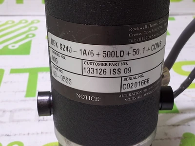 ROCKWELL DEK S240-1A/6+500LD+50:1+CONS MOTOR WITH GYSIN GPL052-2CG/50-1 - NEW