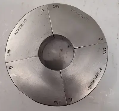 USED SUPERIOR CINCINNATI COLLET PAD