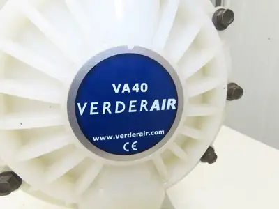 Verderair VA40KA Pneumatic Double Diaphragm Air Pump 1-1/2" Kynar 379LPM 120PSI