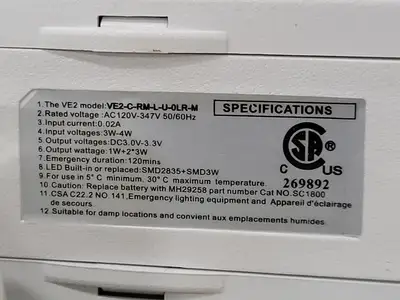 NEW BEGHELLI VE2-RM-L-U-0LR-M