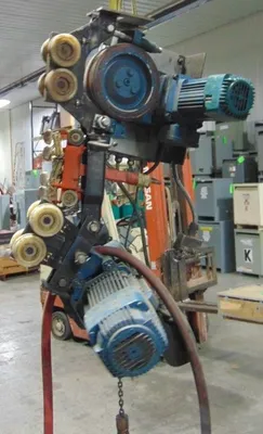 Mannesmann Dematic AG 440 lb Rail Mount Electric Chain Hoist 32/8 ft/min. Used