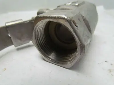 Milvaco Stainless Ball Valve 1-1/4" NPT Double Reduced Port Firesafe 2000 PSI