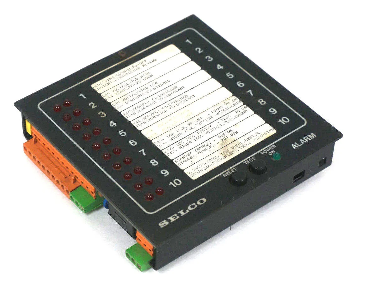 SELCO/ NWS M1000-24-00B ALARM ANNUNCIATOR 130593, 24V, M10002400B