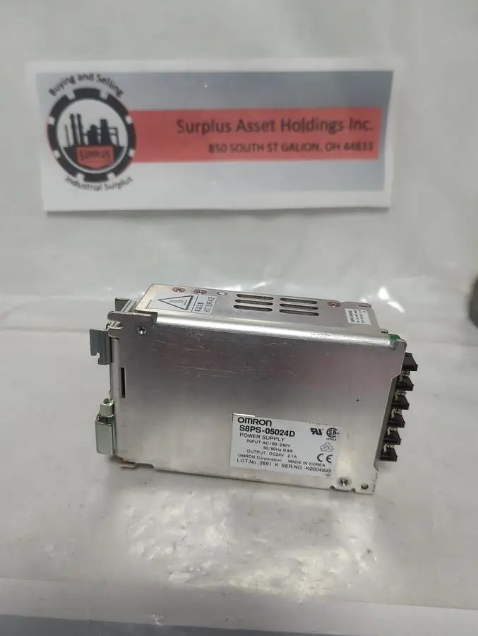 Used OMRON S8PS-05024D Miscellaneous Equipment (Electrical & Power) Ohio US | Surplus Asset Holdings #1441544