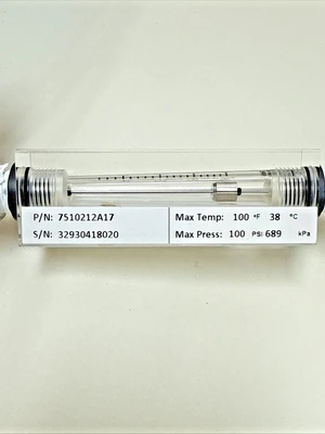King Instrument Company 7510212A17 Acrylic Variable Area Flow Meter Rotameter