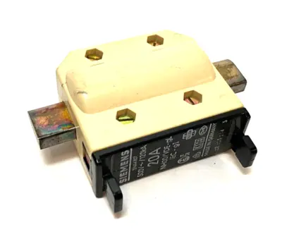 USED SIEMENS CENTERED TAG FUSE LINK INSERT 20A 500V~/120KA NH00/VDE-GL