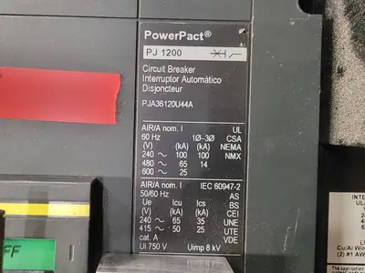 USED SQUARE D PJA36120U44A