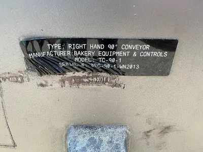 USED BAKERY EQUIPMENT & CONTROLS TC-90-1