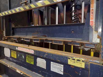 72" X 30" JV MFG CRAM A LOT MODEL #DBR-72-H VERTICAL HYDRAULIC CARDBOARD BALER: STOCK #18053