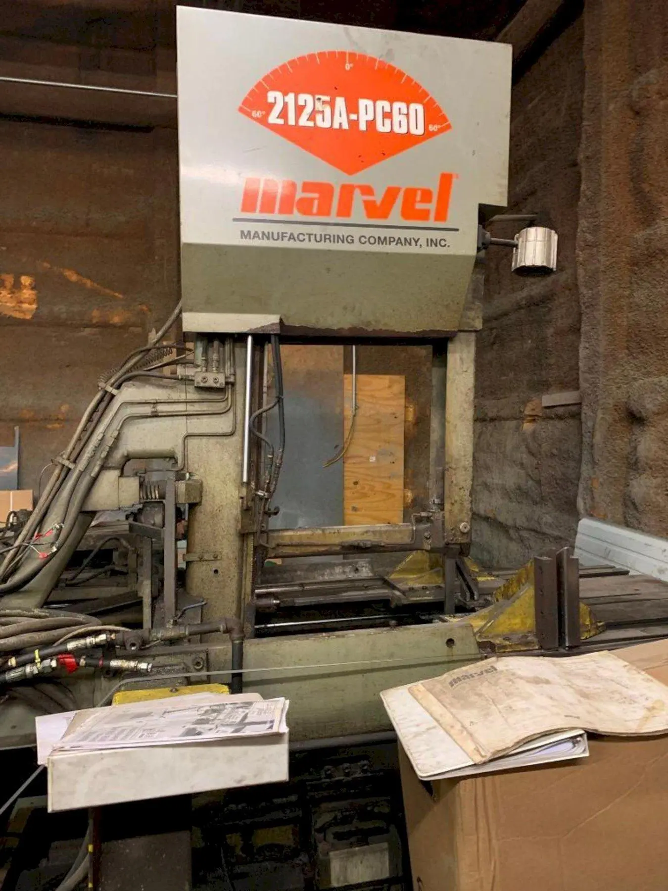 21" X 25" MARVEL MODEL #2125A-PC60 VERTICAL MITRE BANDSAW: YOBRO #24578