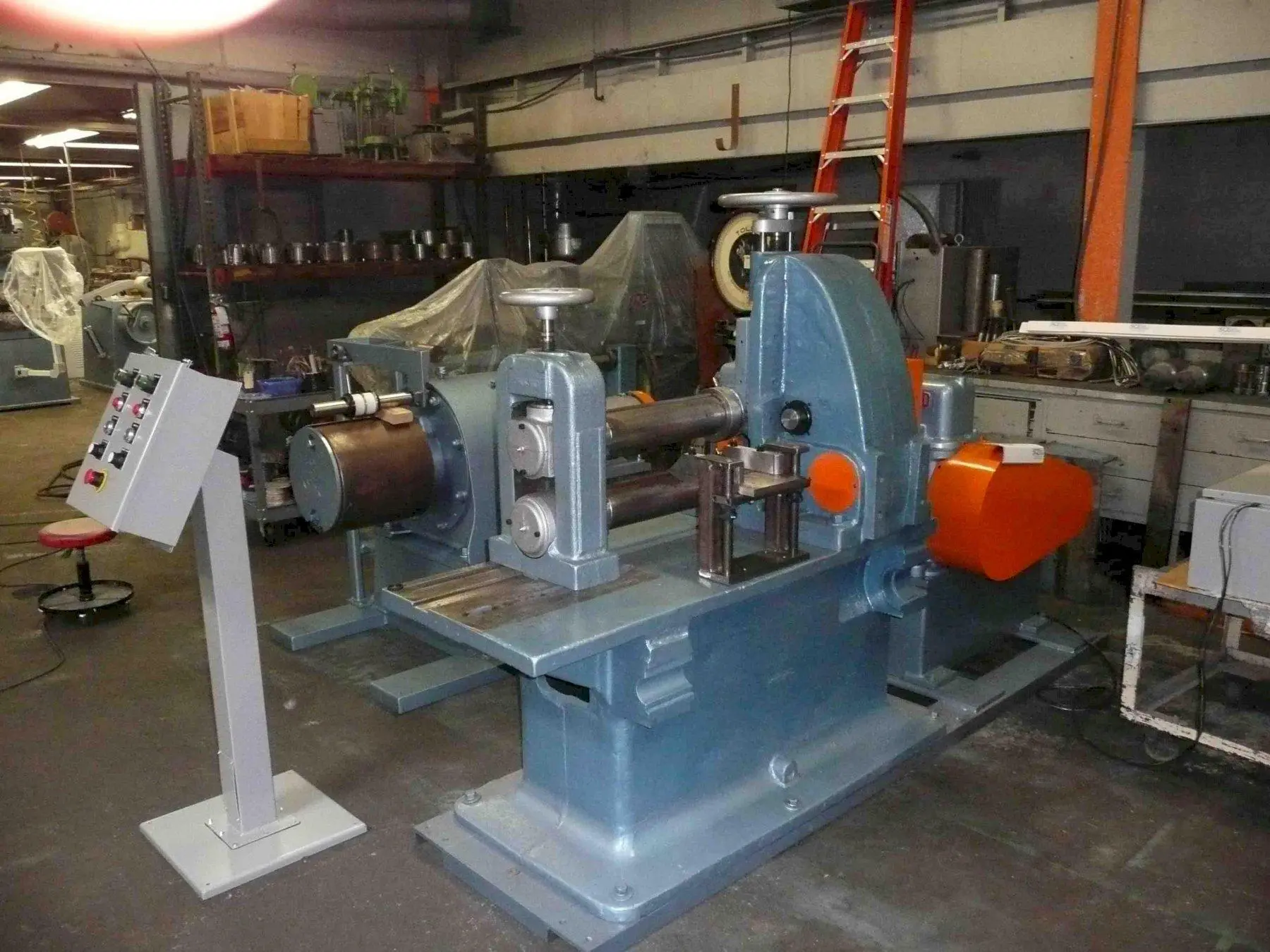USED WATERBURY FARREL 4.5" x 18" WIDE SLITTING LINE