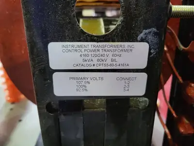 USED INSTRUMENT TRANSFORMERS, INC. CPTS3-60-5-4161A