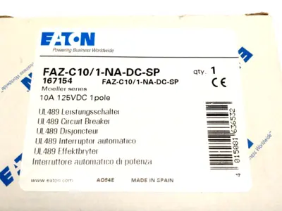 New | in-Stock Eaton FAZ-C10/1-NA-DC, FAZ-C10/1-NA-DC-SP Circuit Breakers Michigan US | Maverick Industrial Sales #1494908