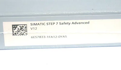 NEW SIEMENS 6ES7833-1FA12-0YA5 SIMATIC STEP 7 SAFETY ADVANCED V12
