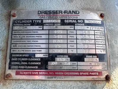 USED DRESSER RAND MOS
