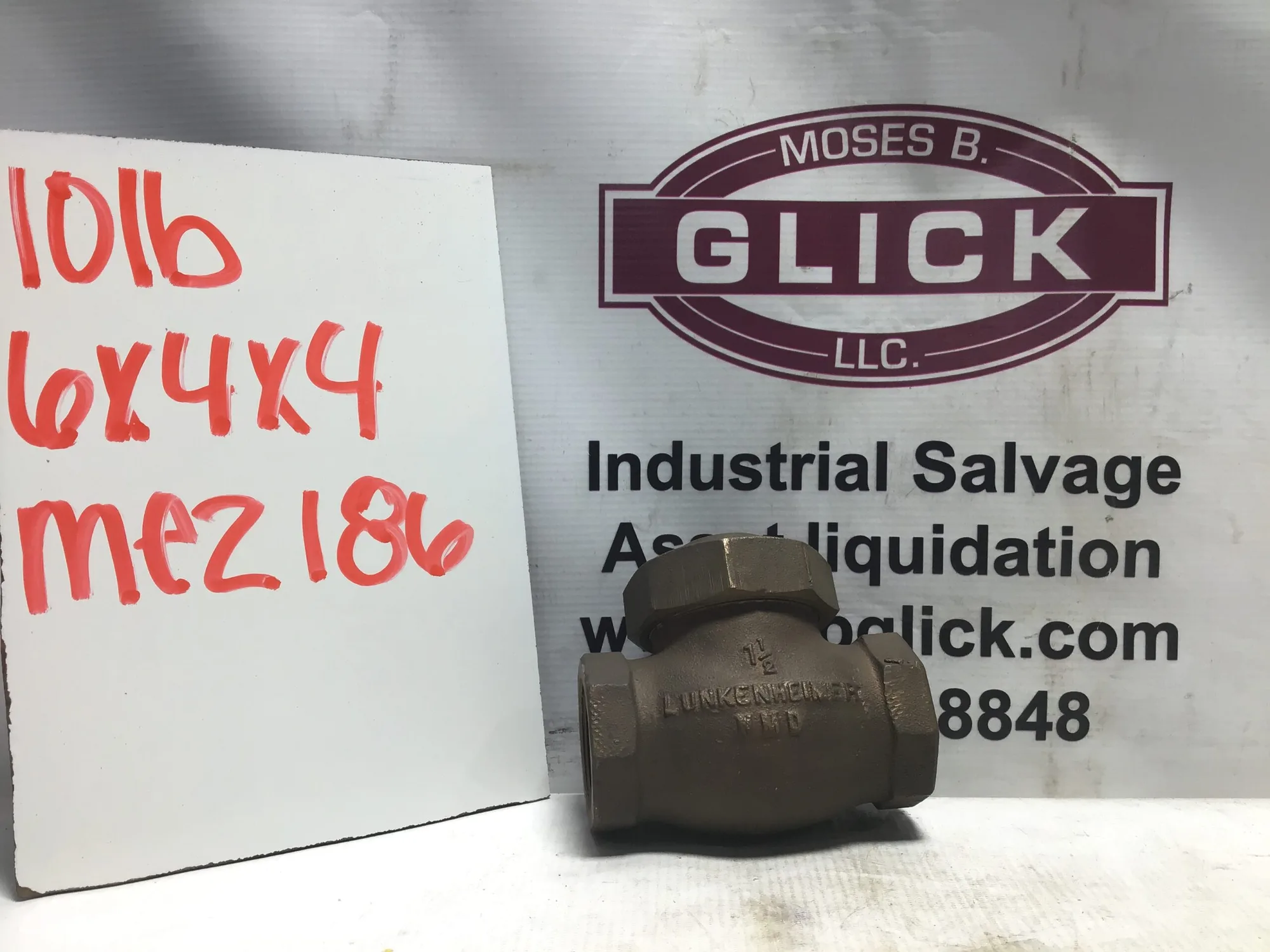 LUNKENHEIMER  Bronze Valve 1 1/2 N-M-D