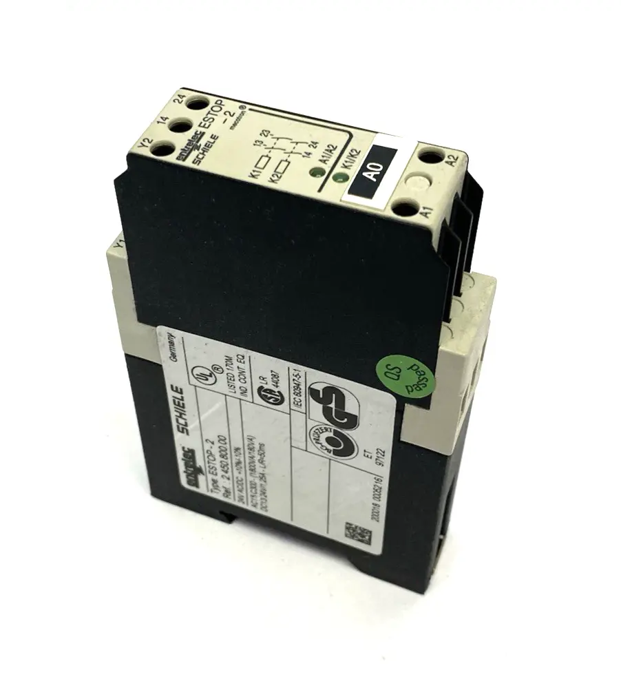 USED SCHIELE ENTRELEC MECOTRON® SAFETY RELAY ESTOP-2