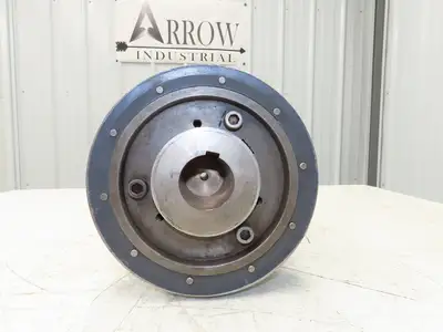 Pneumatic Air Operated Clutch Brake Shaft Mount with Belt Pulley 2" Bore