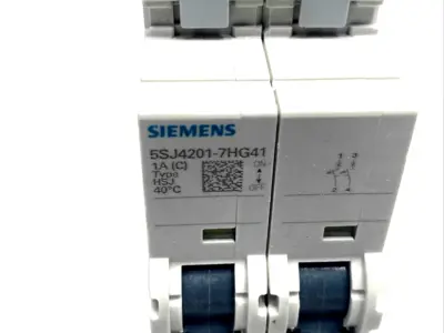 5SJ4201-7HG41 | Siemens  Miniature Circuit Breaker 240V 14kA 2P, Trip C, 1A - New Other