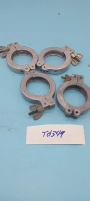 lot of 4 USED  Unbranded 63-04 Stainless Clamps with Wing