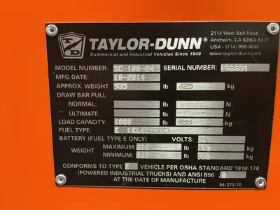 Used 2014 TAYLORDUNN SC10024 Maintenance Carts Ohio US | HGR 24 #1404960