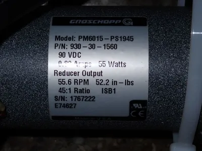 Used GROSCHOPP PM6015PS1945 Motors (misc) Ohio US | HGR 24 #1005751
