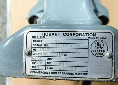 USED HOBART 5 QT MIXER M 50 A