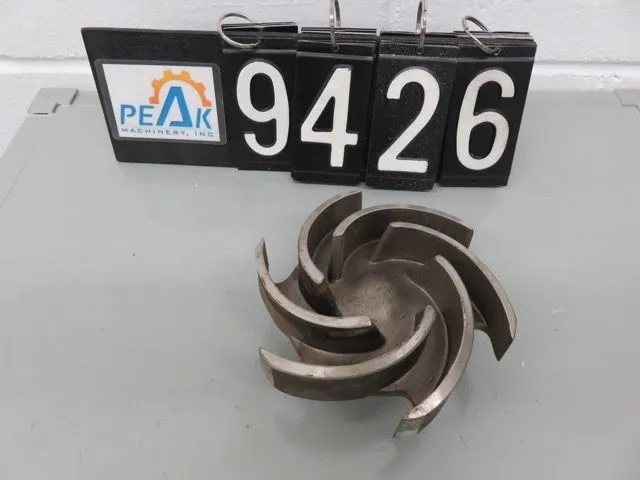 Goulds 3196  Impeller, 6 vane open, size 6", New