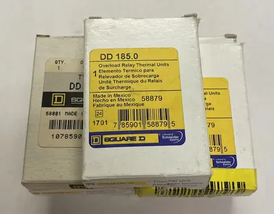 New | in-Stock SQUARE D DD185 Heaters Ohio US | Surplus Asset Holdings #1234280