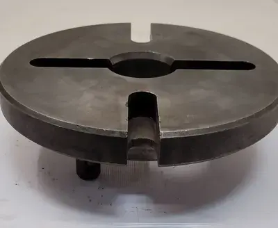 LATHE CHUCK ADAPTER BACK PLATE D1-6 MOUNT, 10" DIAMETER, 2-1/4" THRU HOLE