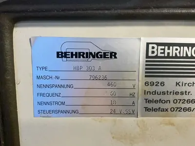 Used 1996 BEHRINGER HBP303A Horizontal Band Saws Ohio US | HGR 24 #1568449