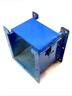 USED HOFFMAN LAY-IN WIREWAY 6"X6"X6" TYPE 12 HINGED COVER STEEL