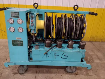 40 TON MODERN HYDRAULICS 4 CYLINDER PORTABLE HYDRAULIC DIE SETTING & SEPARATING SYSTEM: STOCK #23774