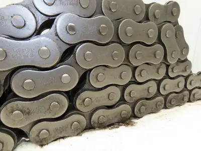 Tsubaki RS140-3-RP 3 Strand Roller Chain 1-3/4" Pitch Riveted 1" Roller 10 Feet