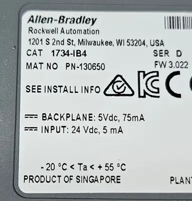 USED Allen-Bradley 1734-IB4