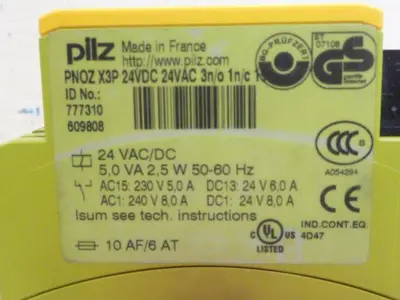 USED PILZ PNOZX3P24VDC24VAC3N O1N C1SO