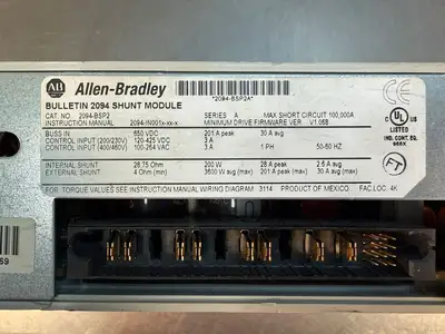 Allen Bradley 2094-BSP2 /A Bulletin 2094 Shunt Mod (12.3.7)