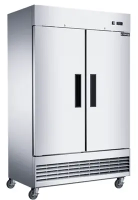 New | in-Stock Dukers New Dukers D47EF Compact 2-Door Commercial Freezer in Stainless Steel Freezers Illinois US | Falcon Restaurant Supply #1375166