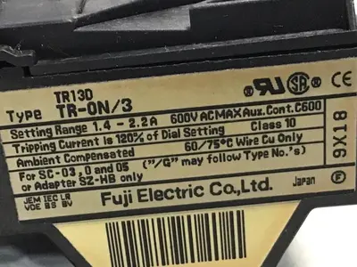 USED FUJI ELECTRIC TR-ON/3 TR13D